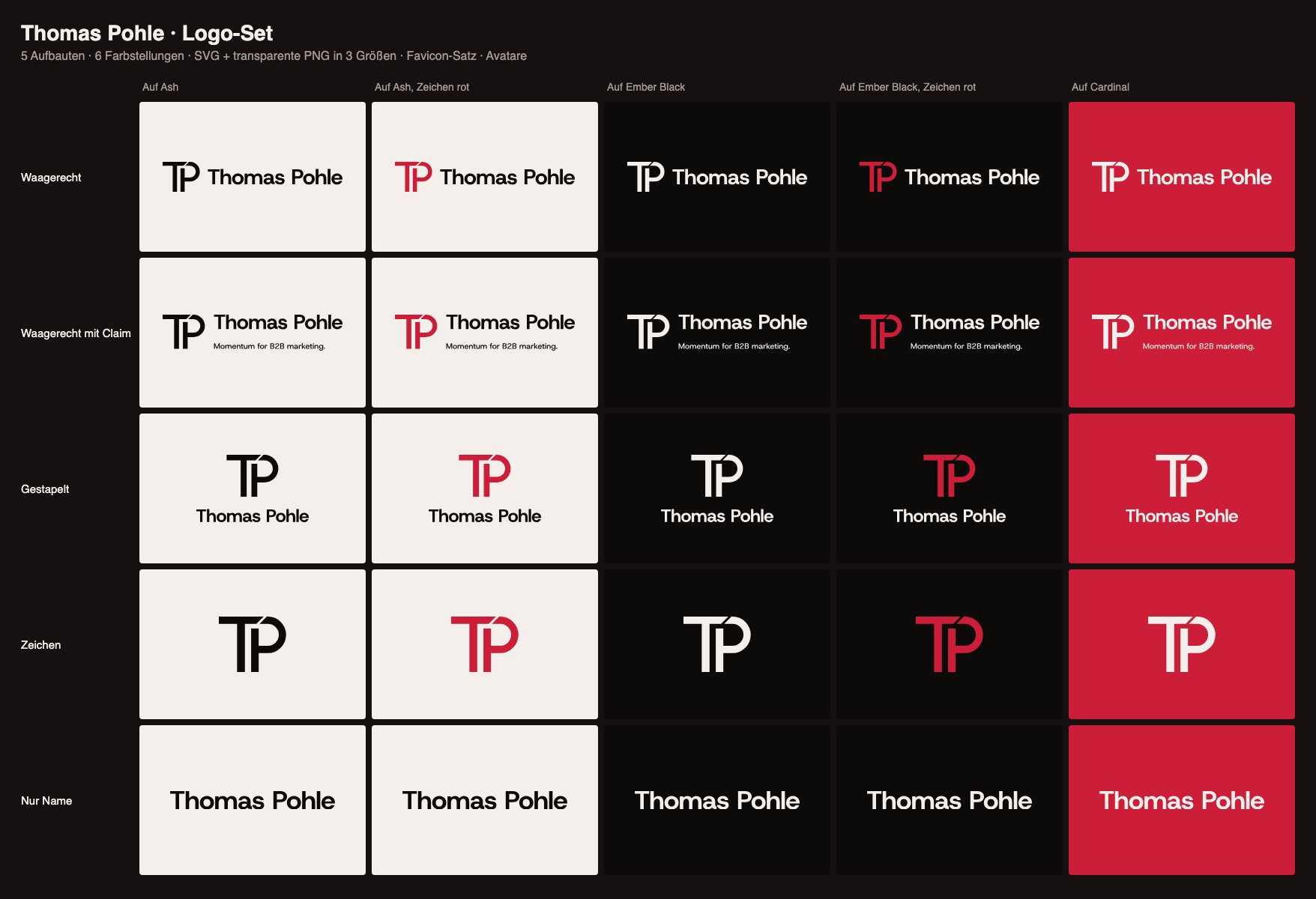 All logo lockups in all color versions